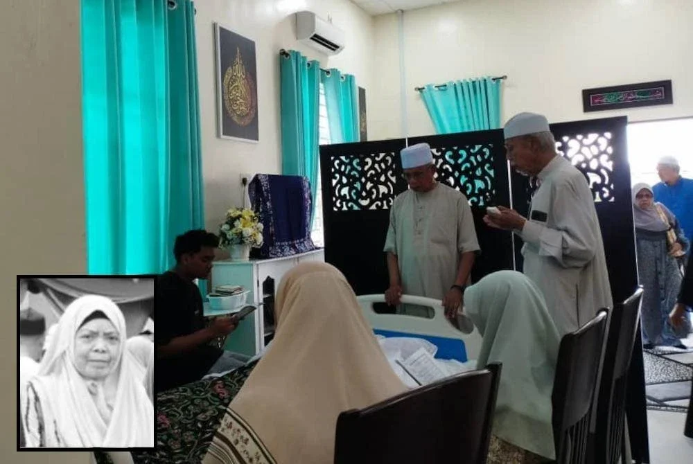 Fatimah meninggal dunia akibat komplikasi buah pinggang. Gambar kecil: Fatimah