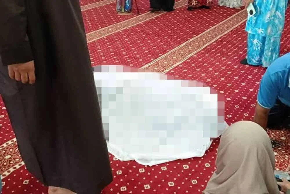 Mangsa dikatakan rebah selepas menunaikan solat dhuha.