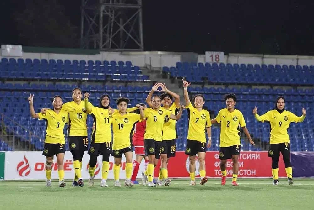 Skuad wanita negara buka kempen Kelayakan Piala Asia dengan raih tiga mata. - Foto: FAM