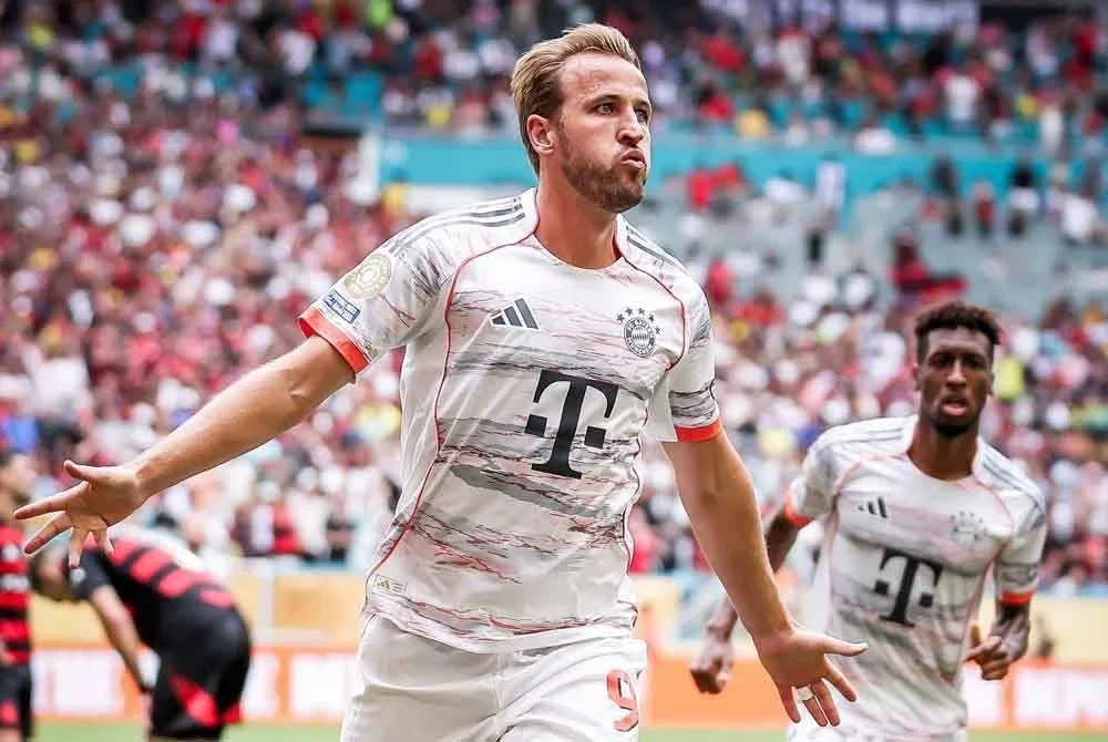 Kane meledak dua gol ketika Bayern berdepan Flamengo. Foto Agensi