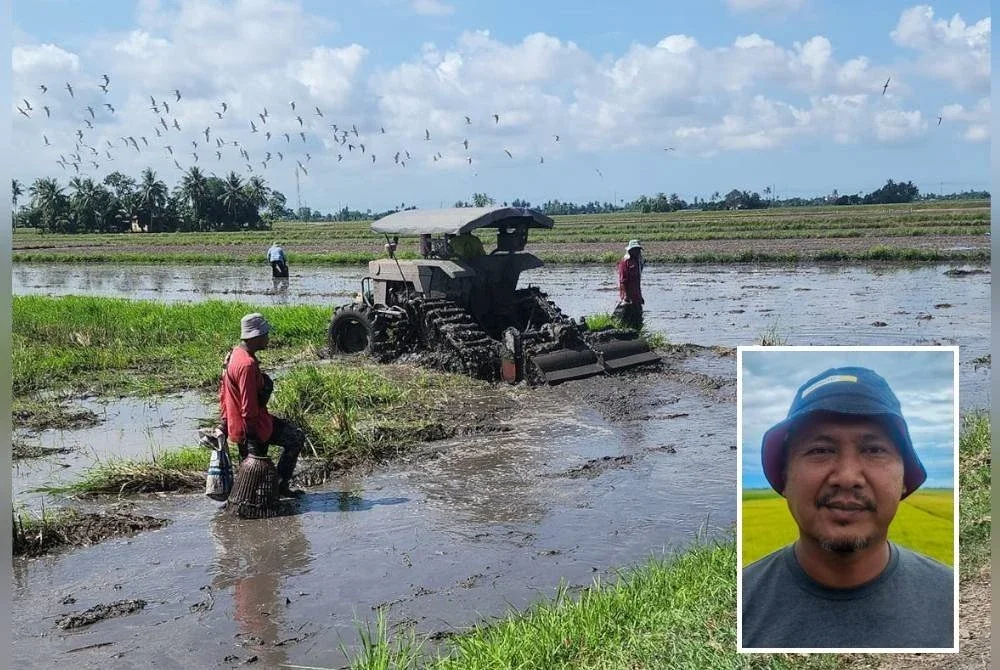 Sejak dasar penyasaran subsidi diesel dilaksanakan, para pesawah terpaksa menanggung peningkatan kos operasi sehingga 55 peratus. (Gambar kecil: Abdul Rashid)