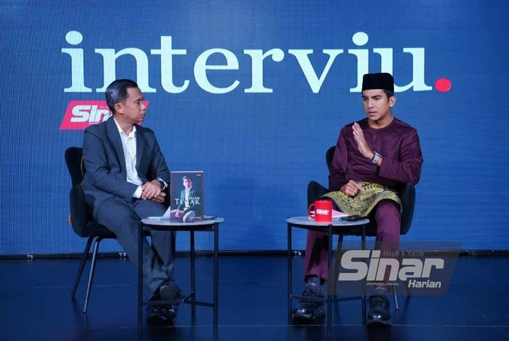 Syed Saddiq dalam program Interviu: Apa rencana Syed Saddiq selepas ini? pada Isnin. Foto Sinar Harian MOHD HALIM ABDUL WAHID