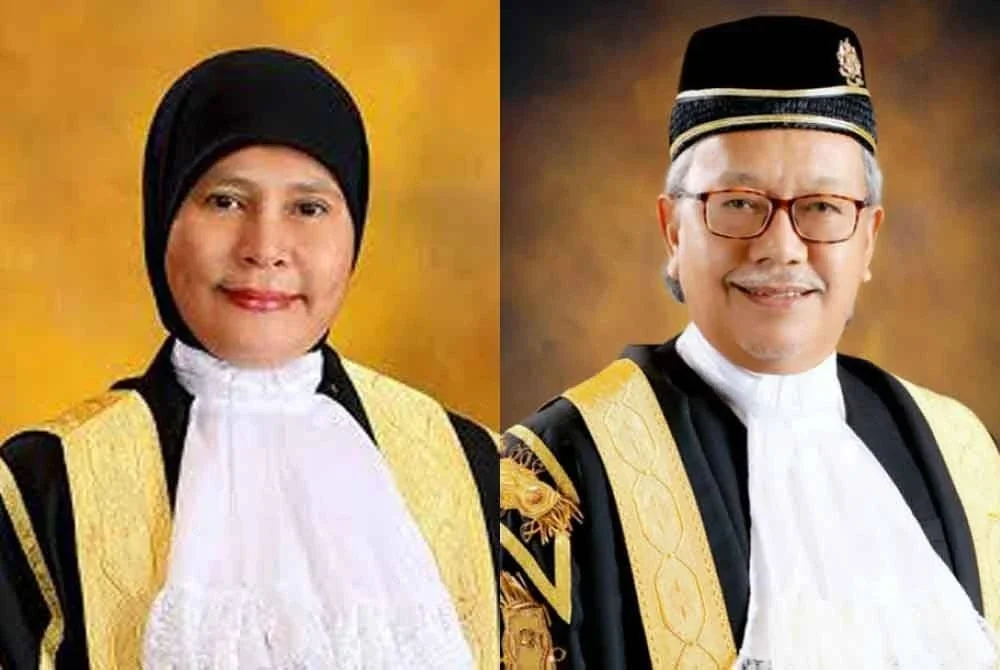 Tengku Maimun (kiri) dan Abang Iskandar masing-masing dijadualkan bersara pada Selasa dan Rabu.