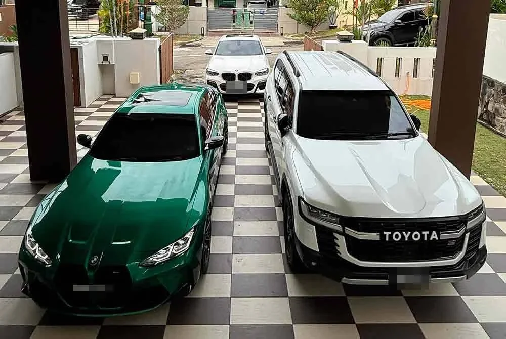 Kenderaan antara yang disita SPRM.