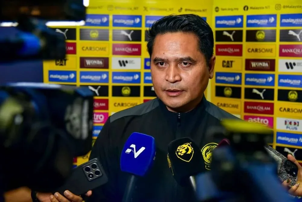 Nafuzi ketika ditemu bual oleh media berkenaan persiapan menjelang perlawanan Piala Mandiri ASEAN B-23 di Jakarta pada Rabu. Foto Bernama