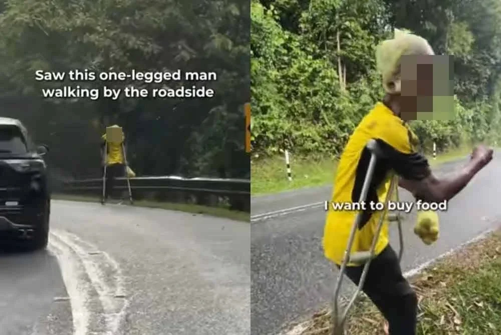 Kisah lelaki OKU yang tular di media sosial mendapat simpati daripada warganet.