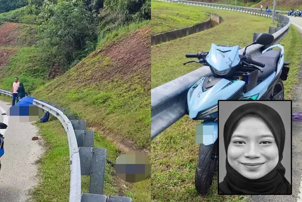 Seorang pelajar UMT maut manakala rakannya cedera parah dalam kemalangan motosikal di R&R Perasing.