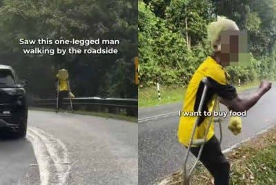 Kisah lelaki OKU yang tular di media sosial mendapat simpati daripada warganet.