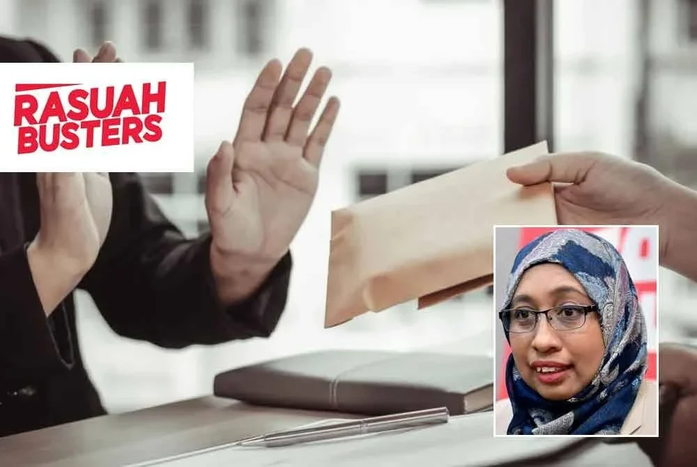 Rasuah mencemarkan nilai kemanusiaan dan maruah negara. Gambar kecil: Nurhayati