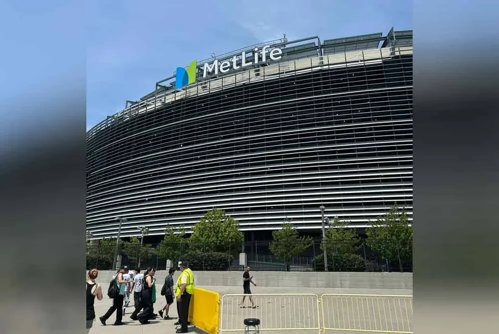 Stadium MetLife, New Jersey, venue perlawanan separuh akhir Piala Dunia Kelab, Chelsea menentang Fluminense. Foto Agensi