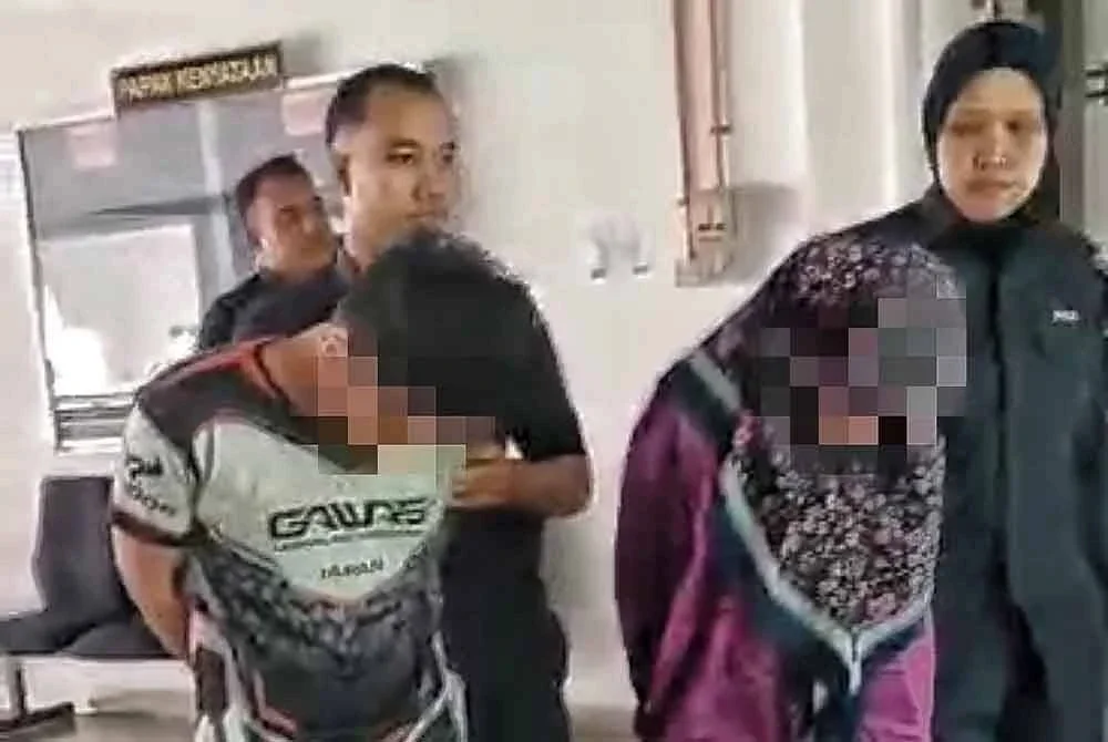 Pasangan kekasih direman tujuh hari oleh Mahkamah Majistret di Alor Gajah, pada Isnin.