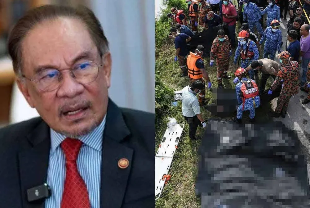 Anwar ucap takziah kepada keluarga enam beranak yang maut dalam tragedi menyayat hati di Sungai Korok, Kedah.
