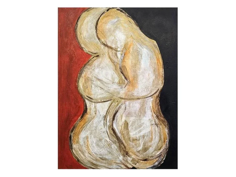 Lukisan bertajuk The Language of Being Karya Jane Mojulat merupakan antara karya terbaik artis kelahiran Penampang, Sabah ini.