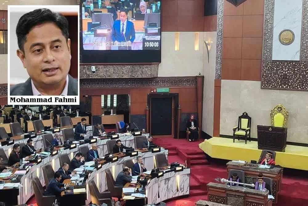 Mohammad Fahmi ketika menjawab pertanyaan pada sidang DUN Selangor Ke-15 di Wisma Dewan Negeri Selangor di sini pada Selasa.