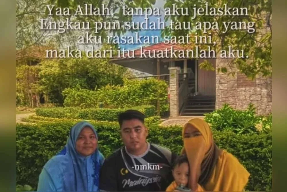 Gambar dan kata-kata yang dimuat naik menggambarkan perasaan sedih dan sayu atas kehilangan enam sekeluarga itu.