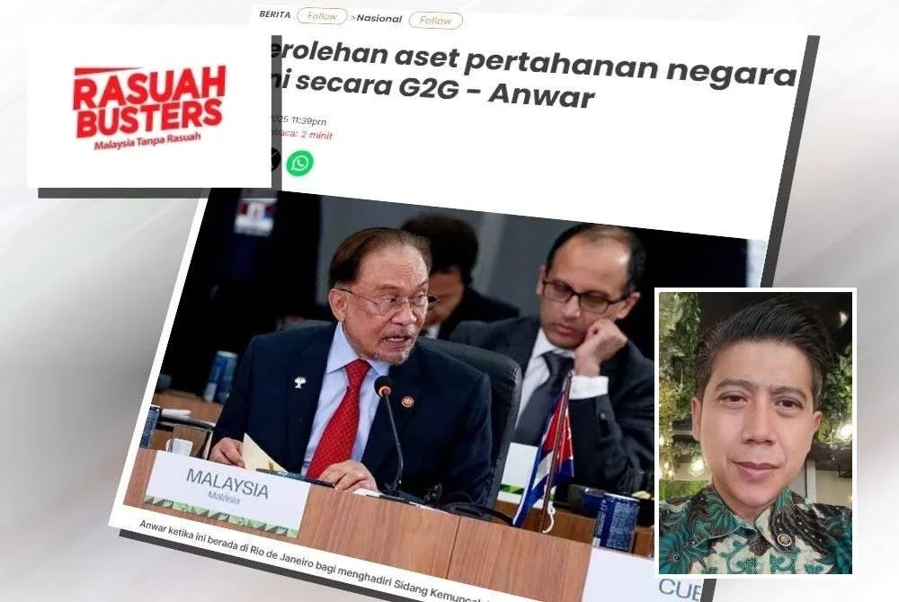 Laporan Sinar Harian mengenai peroleh aset negara kini secara G2G. (Gambar kecil: Hamdan Daniel)