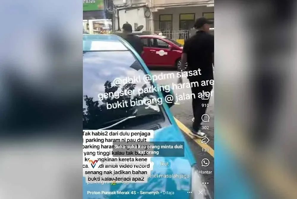 Tangkap layar video yang tular di Facebook.