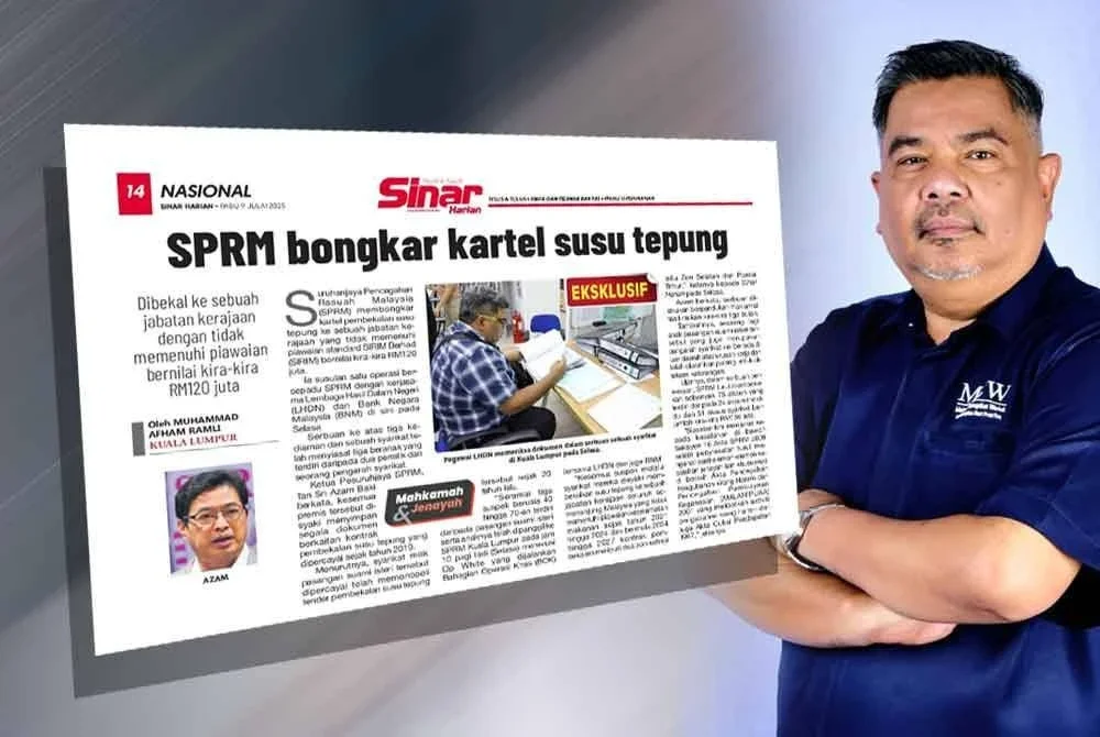 Laporan eksklusif Sinar Harian berhubung SPRM bongkar kartel susu tepung. Jais (kanan).