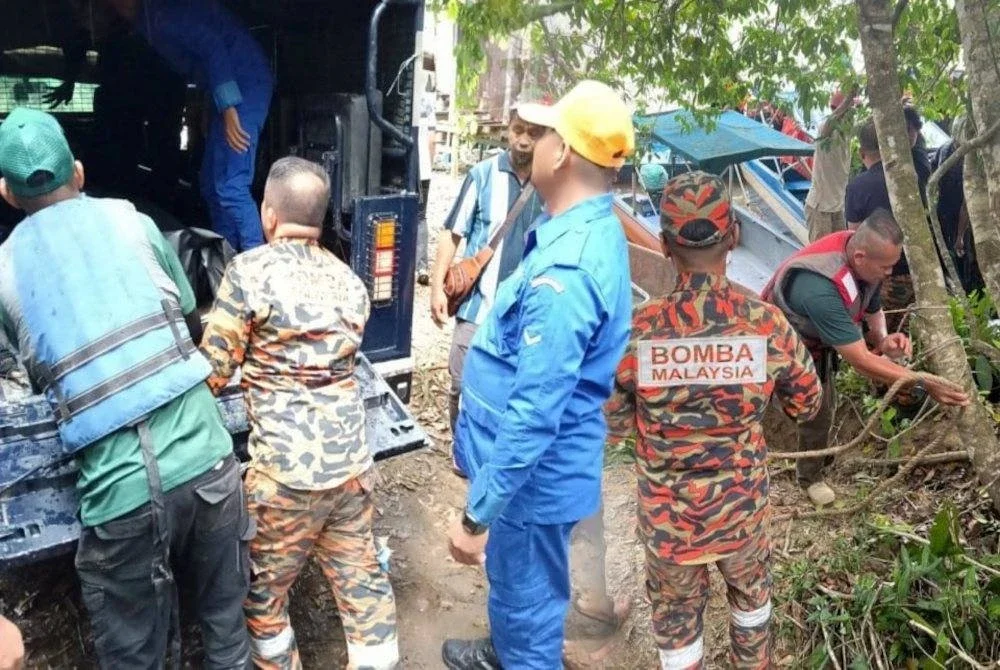Mangsa ditemukan meninggal dunia oleh pasukan mencari dan menyelamat (SAR) pada Rabu. Foto Bomba