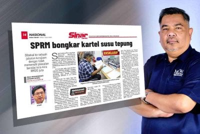 Laporan eksklusif Sinar Harian berhubung SPRM bongkar kartel susu tepung. Jais (kanan).