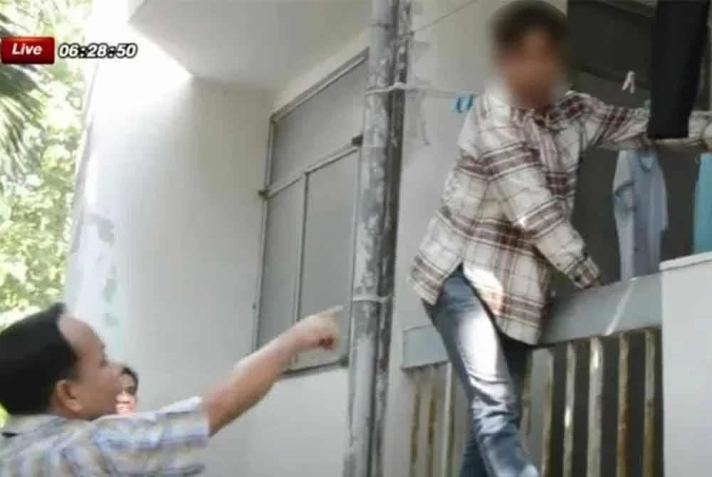 Lelaki ditahan curi pakaian dalam wanita. (Foto media Thailand)