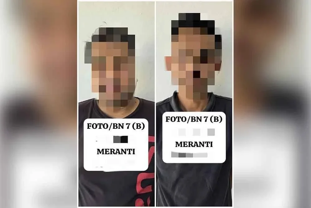 Dua lelaki turut ditahan ketika pemeriksaan dilakukan ke atas sebuah lori dalam keadaan mencurigakan di tepi jalan. Foto:PGA