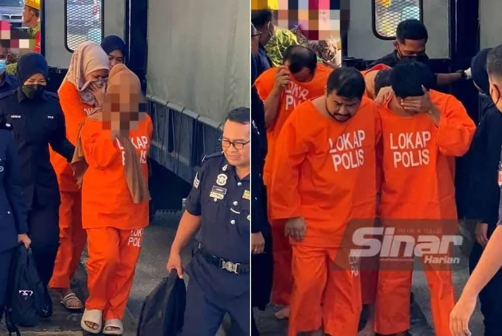Pengusaha salun dan kedai makan bersama suami serta tiga lagi ahli keluarga didakwa di Mahkamah Majisret, Pasir Mas pada Khamis atas tiga pertuduhan mengedar lebih 20 kg dadah jenis pil kuda di tiga lokasi berasingan pada 27 Jun lalu.