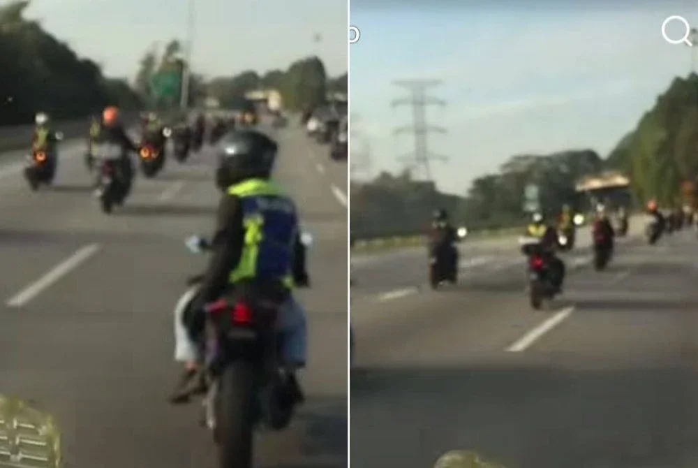 Tular video memaparkan sekumpulan penunggang motosikal bergerak secara berkonvoi sambil dikawal beberapa penunggang lain yang bertindak sebagai marshal sehingga mengganggu lalu lintas.