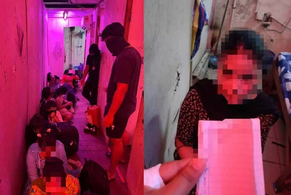 JIM Kuala Lumpur menyelamatkan 14 wanita asing disyaki menjadi mangsa eksploitasi seks di sebuah premis di Jalan Petaling, Kuala Lumpur pada Rabu.