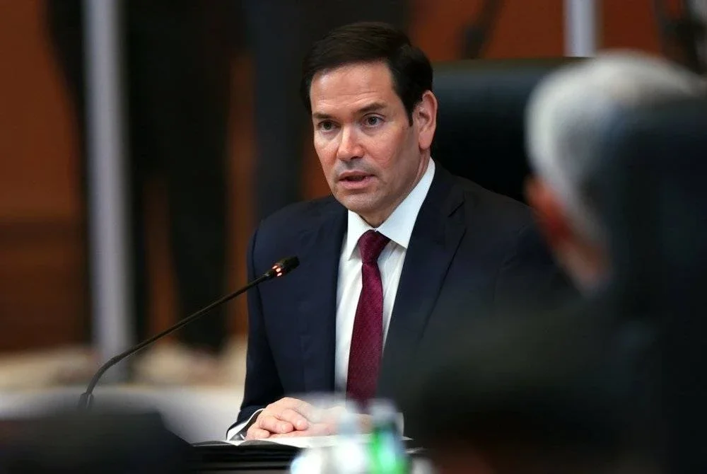 Marco Rubio berucap pada Persidangan Pascamesyuarat Menteri-Menteri ASEAN bersama AS sempena AMM ke-58 dan mesyuarat berkaitan di Pusat Konvensyen Kuala Lumpur pada Khamis. Foto Bernama