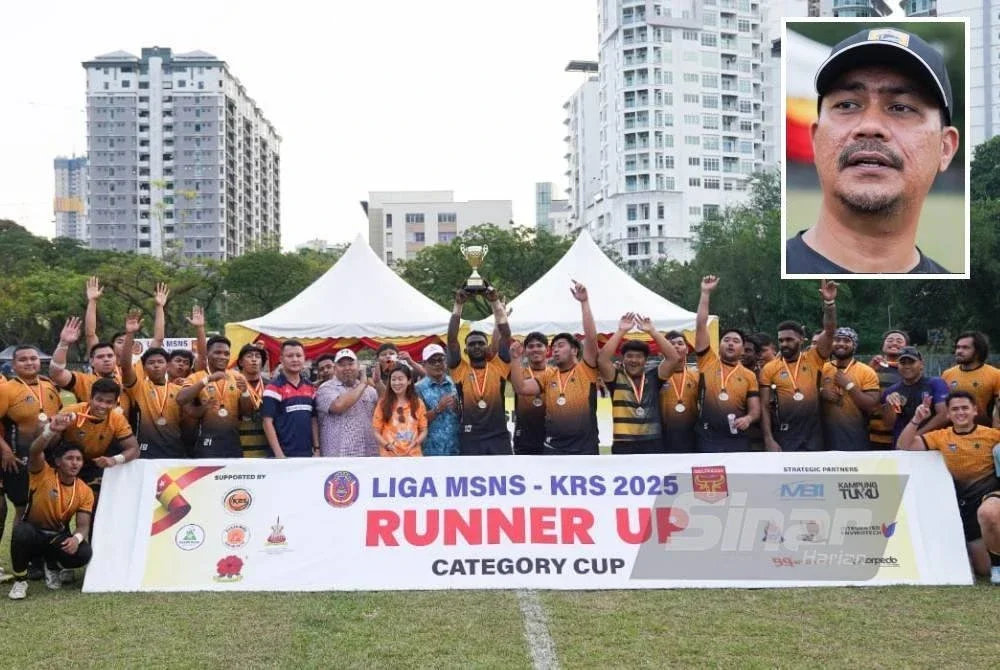 Cobra naib juara Liga Ragbi MSNS - KRS 2025. Foto Sinar Harian ROSLI TALIB (Gambar Kecil: Wan Norsyahmi.)