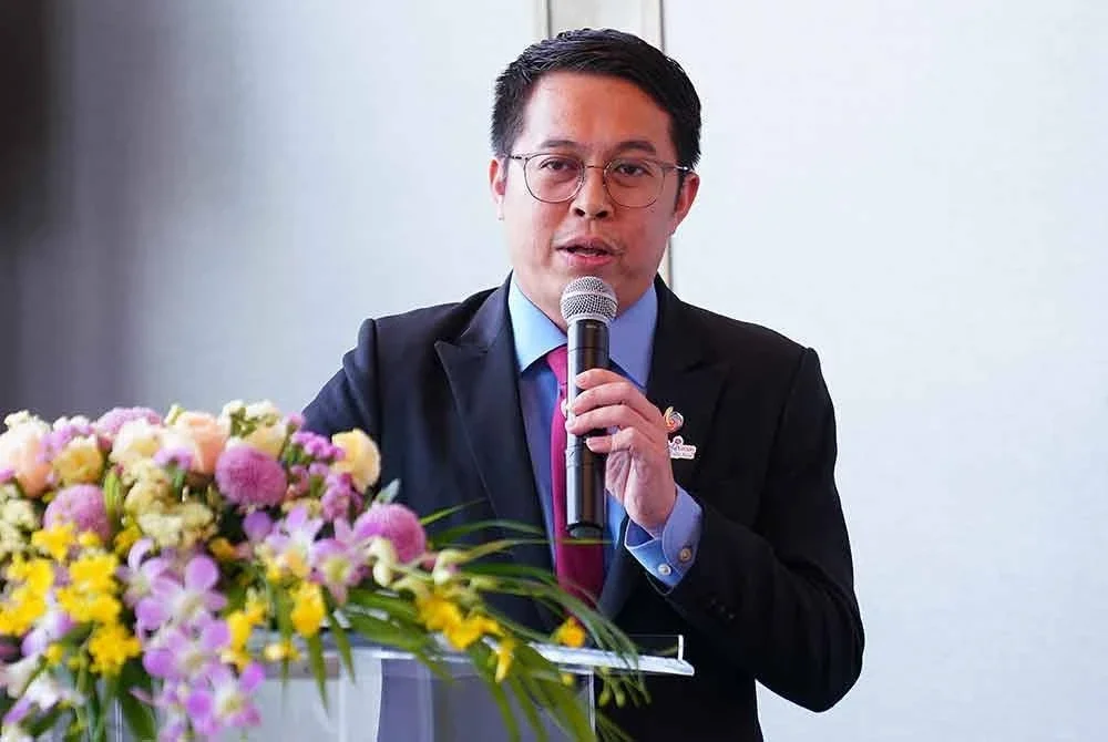 Thai Hung ketika menyampaikan ucapan dalam Majlis Menandatangani Memorandum Kerjasama di sebuah hotel pada Selasa.