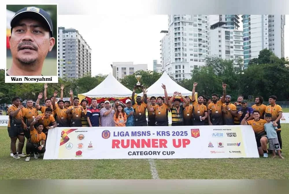 Cobra naib juara Liga Ragbi MSNS-KRS 2025. FOTO: ROSLI TALIB 