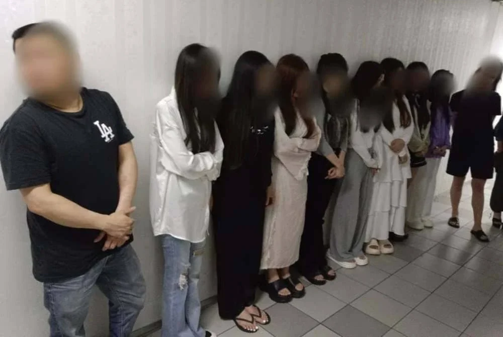 Antara yang ditahan polis dalam serbuan Op Noda pada Khamis. Foto JSJ Bukit Aman 