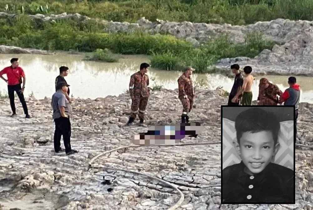 Dua kanak-kanak lelaki lemas dipercayai terjatuh ke dalam sebuah parit berhampiran Jalan Cili Merah 24/26, Seksyen 24 pada Jumaat. (Gambar kecil Aishdayan Rayqal)