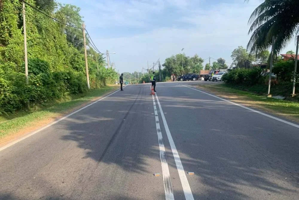 Lokasi kemalangan yang meragut nyawa seorang warga emas maut pada Sabtu. Foto Ihsan Polis