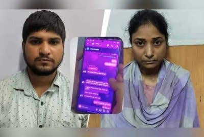 Mesej teks pasangan itu akhirnya membongkar perbuatan jenayah mereka. - Foto Agensi