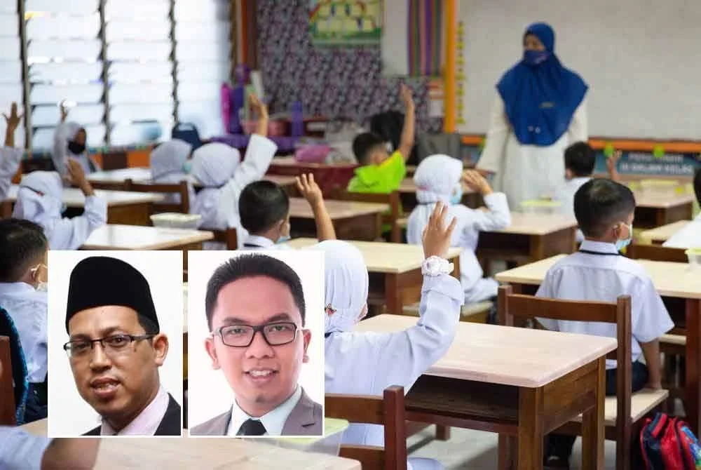 Kerajaan disaran menambah bilangan sekolah baharu di kawasan yang mempunyai kepadatan penduduk supaya pelajar dapat belajar dalam suasana selesa. Gambar kecil dari kiri: Mohd Azizee dan Khairul Nizam