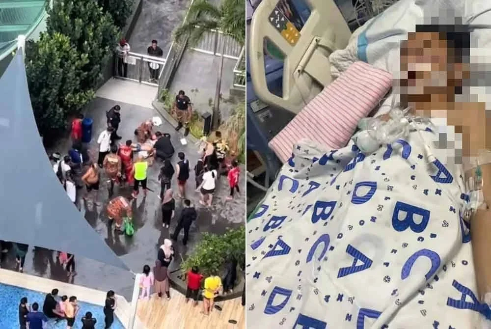 Tangkap layar video yang dikongsikan bapa mangsa memaklumkan anaknya telah meninggal dunia awal pagi Isnin.