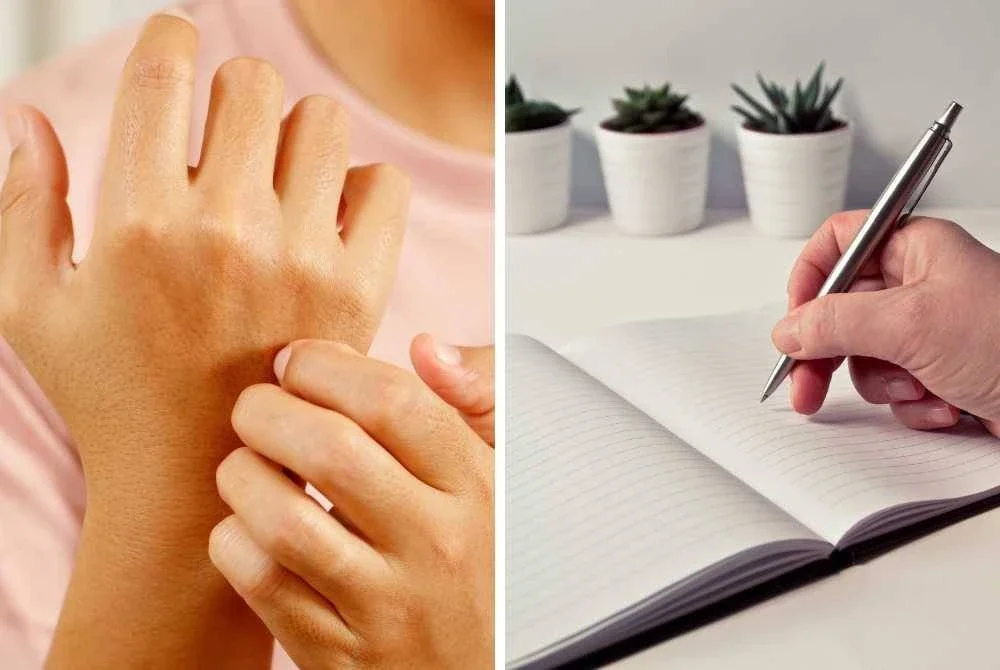TANPA sedar kadangkala tangan terconteng dengan dakwat pen dan lebih membimbangkan apabila kesan dakwat tersebut terlupa dibersihkan sebelum mengambil wuduk. -Foto: CANVA