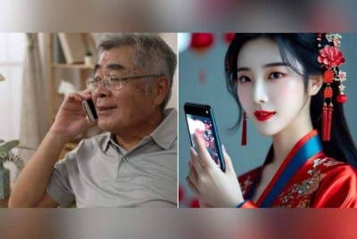 Dia percayakan setiap kata-kata wanita AI itu dan sentiasa menghadap telefon bimbitnya. Foto Agensi