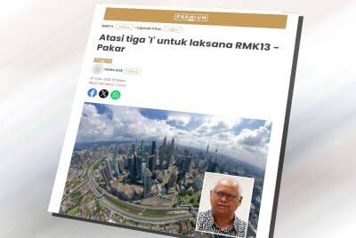 Keratan berita mengenai kenyataan Dr Anis Yusal mengenai tiga ‘I’.