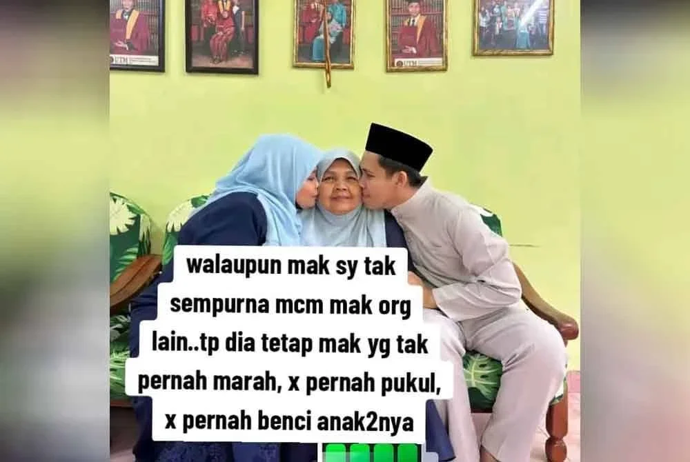 Asmiza bersyukur memiliki suami yang sentiasa memahami.