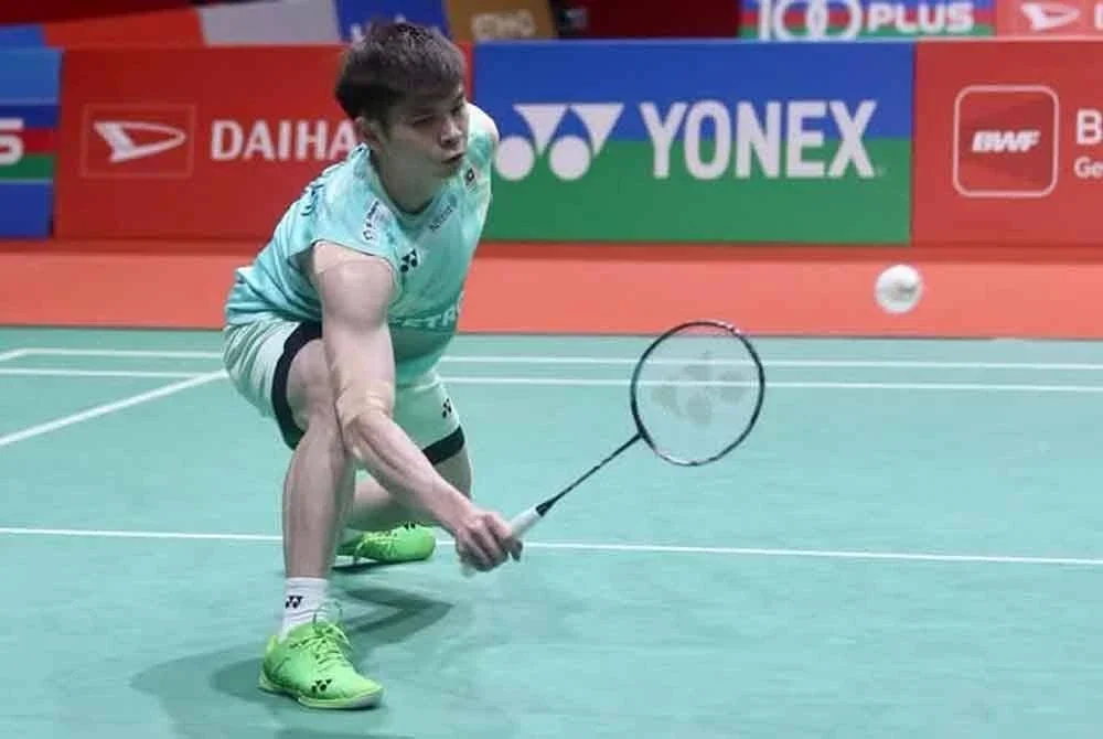 Jun Hao tewas di tangan pemain Thailand dalam aksi pusingan kedua Terbuka China di Changzhou pada Khamis. Foto Agensi.