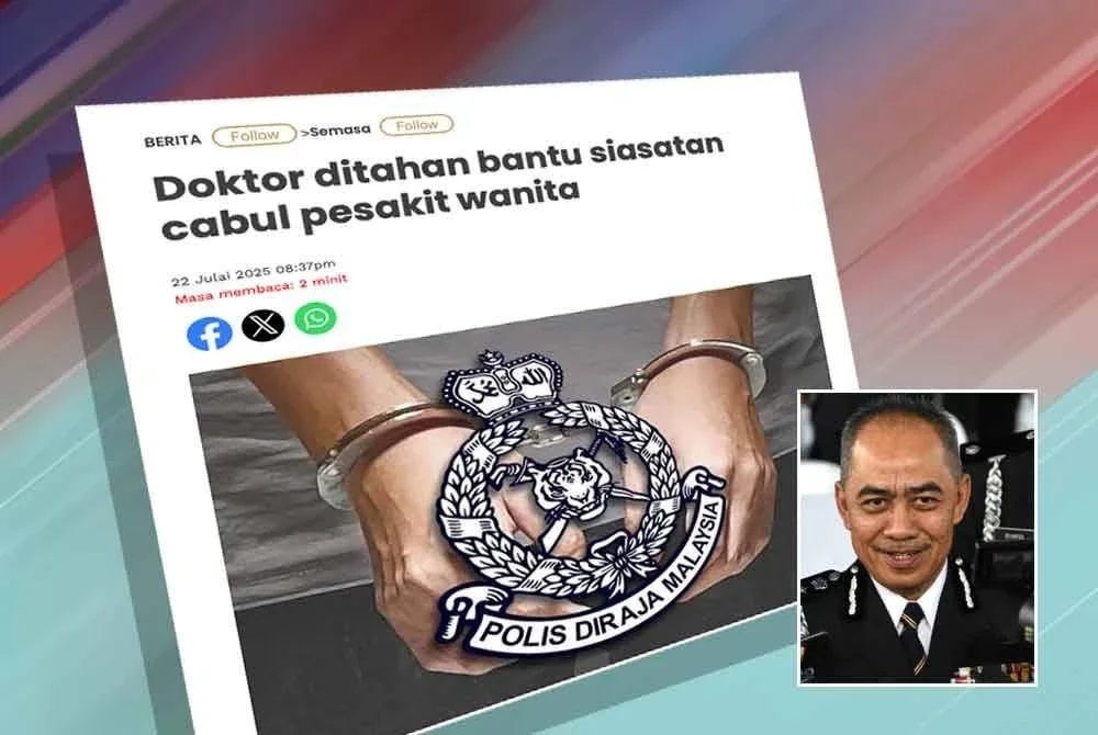 Laporan Sinar Harian pada Selasa. Gambar kecil: Mohd Alwi