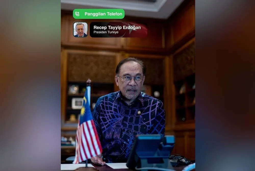 Anwar menghubungi Presiden Turkiye pada petang Khamis bagi bertukar pandangan serta membincangkan beberapa perkembangan semasa yang berkepentingan bersama antara kedua-dua negara.