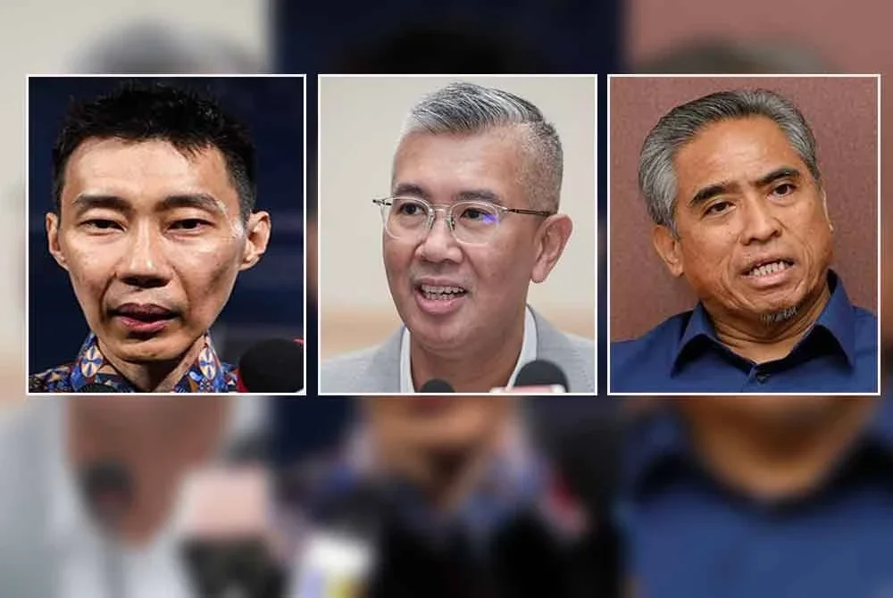 Gambar dari kiri : Chong Wei, Tengku Zafrul, Shamsul Azri.