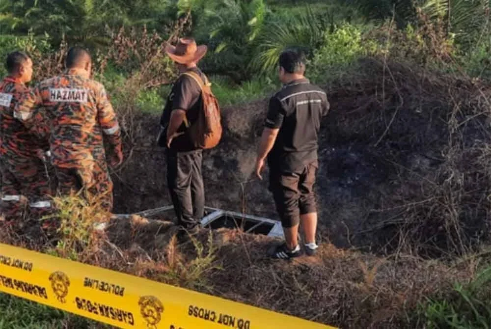 Mangsa dilaporkan hilang selepas kereta jenis Perodua Kancil dipandunya terbabit kemalangan dan ditemukan terbakar di dalam longkang