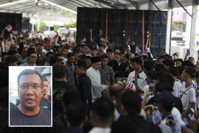 Perdana Menteri, Datuk Seri Anwar Ibrahim semasa turun ke program Himpunan Anak Muda Benteng Negara di Alor Setar pada Jumaat. (Gambar kecil: Datuk Zuraidi Rahim)