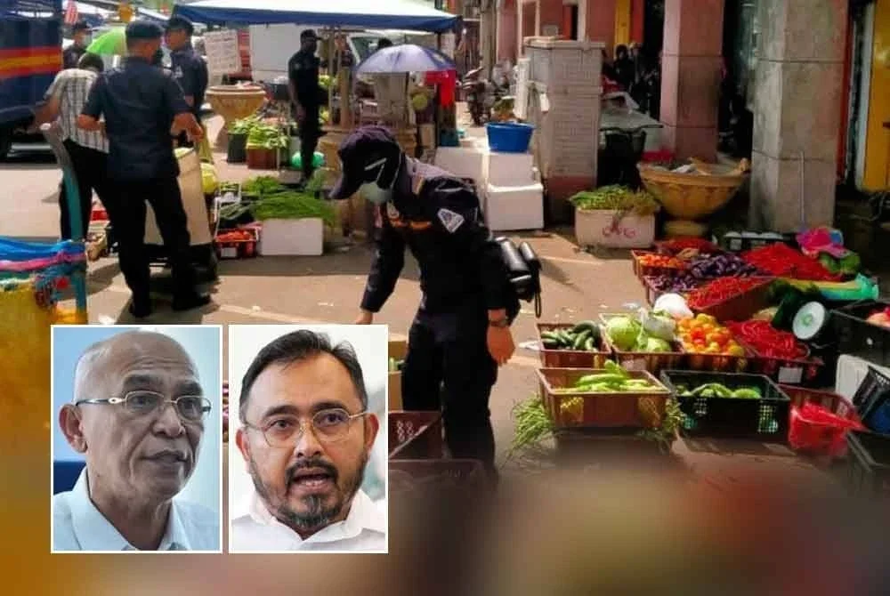 Tindakan penguatkuasaan perlu diperkasakan bagi membanteras aktiviti perniagaan dijalankan warga asing. Gambar kecil dari kiri: Rosli, Norsyahrin